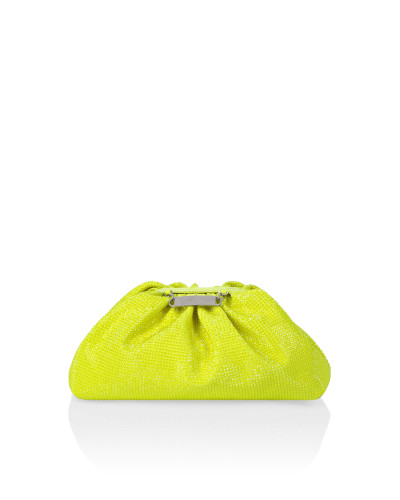 Suede Mini Pillow bag Crystal