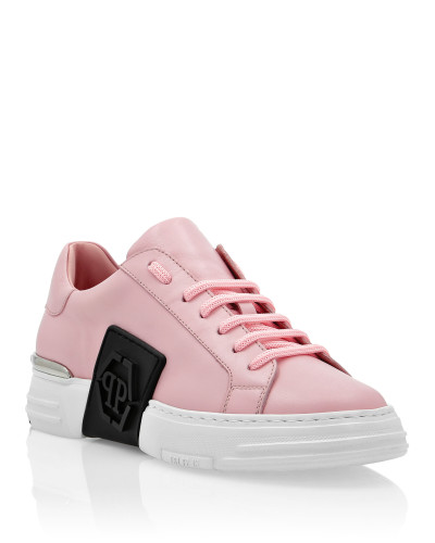 LO-TOP SNEAKERS PHANTOM KICK$ LEATHER HEXAGON ICONIC PLEIN