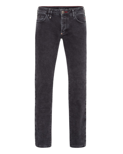 Denim Trousers Super Straight Cut Iconic Plein