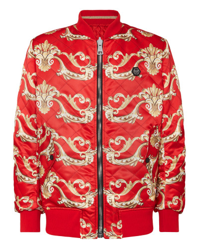 REVERSIBLE  BAROQUE SILK  BOMBER