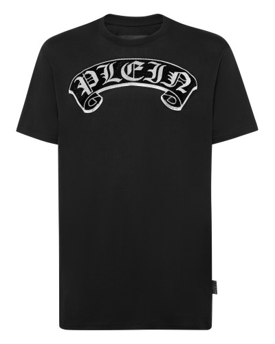 T-shirt Round Neck SS Stones Gothic Plein with Crystals