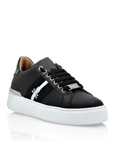 Leather Lo-Top Sneakers Stripes