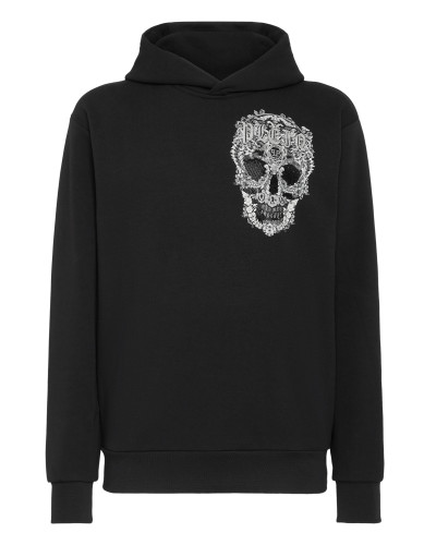 Hoodie sweatshirt Baroque Skull