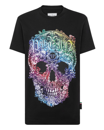 T-shirt Round Neck SS Baroque Skull