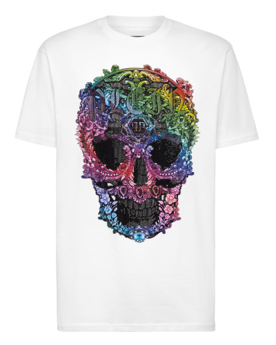 T-shirt Round Neck SS Baroque Skull