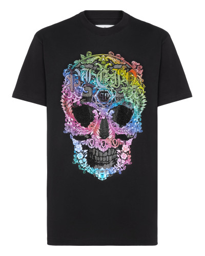 T-shirt Round Neck SS Baroque Skull