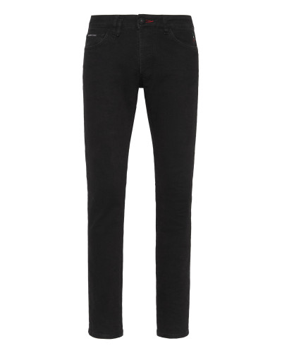 Denim Trousers Super Straight Cut Lion Circus