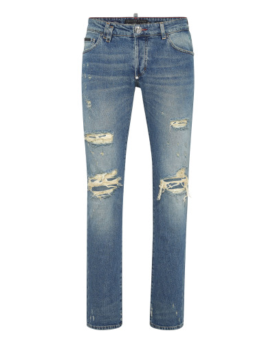 Denim Trousers Super Straight Cut Fit