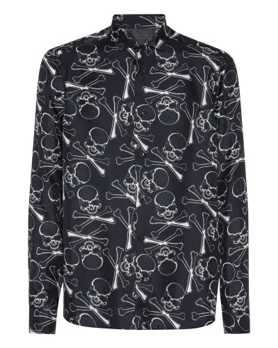 Silk Dandy Shirt Skull&Bones