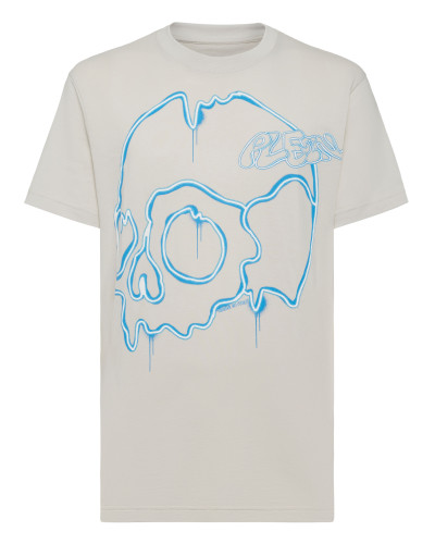 T-shirt Round Neck SS Dripping Skull