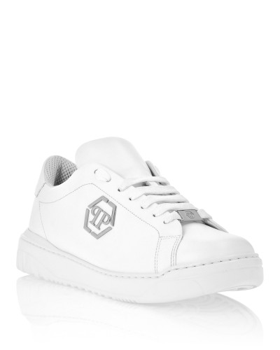 Leather Lo-Top Sneakers Skull&Bones