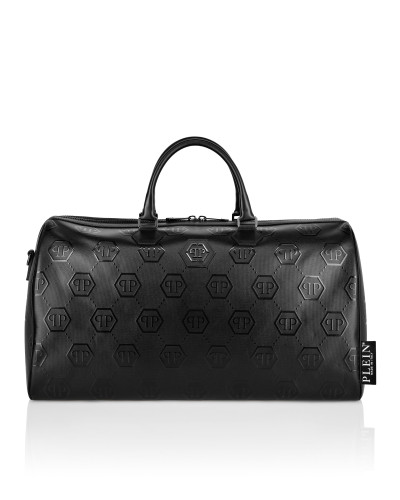 Nappa Handle Bag Weekend  Embossed Monogram