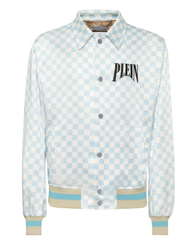 Satin Coster Jacket Supercars Checkered