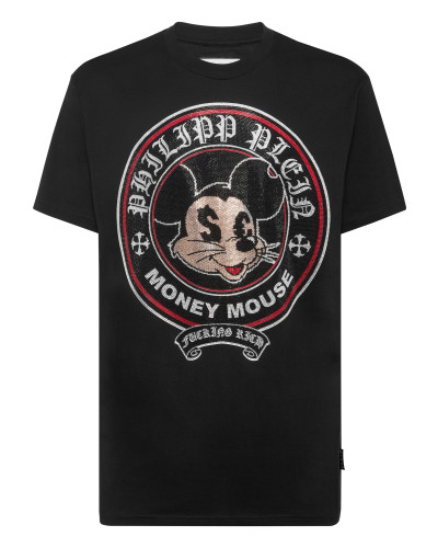 Jersey T-shirt Round Neck SS Strass Money Mouse