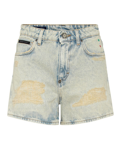 High Waist Vintage Denim Shorts