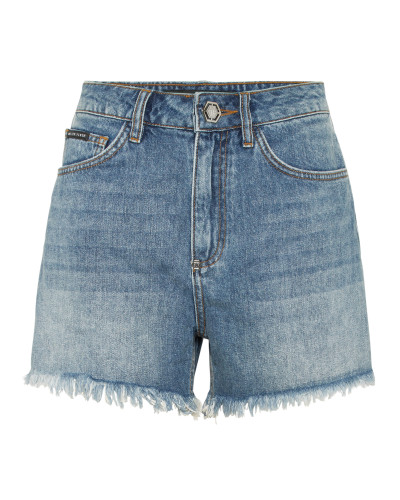 Denim Shorts Logo