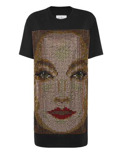 T-shirt Short Dresses Face