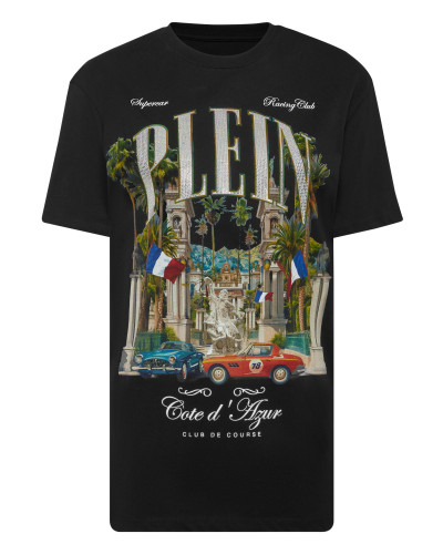 T-Shirt Sexy Pure Fit Vintage Racing Strass