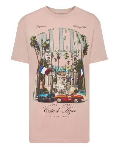 T-Shirt Sexy Pure Fit Vintage Racing Strass