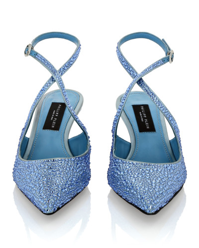 Slingback Shoes Strass