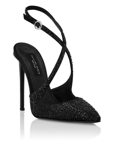 Slingback Shoes Strass