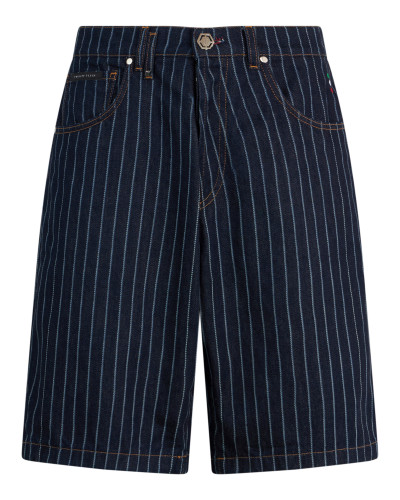 Denim Shorts Pinstripe