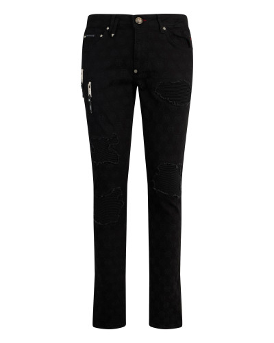 Rockstar Fit Jeans Embroidery Monogram