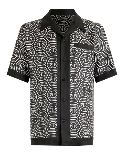 Silk Bowling Shirt Monogram 70's