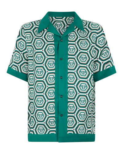 Silk Bowling Shirt Monogram 70's