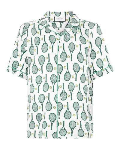 Silk Bowling Shirt Tennis