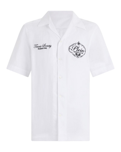 Linen Bowling Shirt Tennis Club