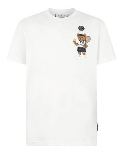 Round Neck T-Shirt Teddy Tennis Patch