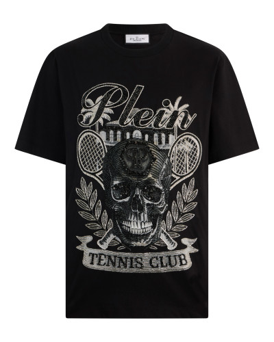 Round Neck T-Shirt Skull Tennis