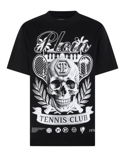 Round Neck T-Shirt Skull Tennis Club
