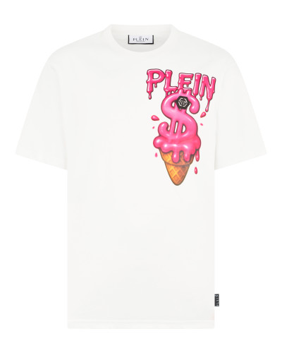 Round Neck T-Shirt Ice Cream Dollar