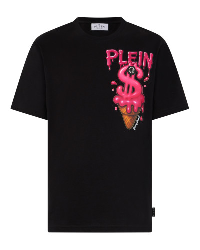 Round Neck T-Shirt Ice Cream Dollar