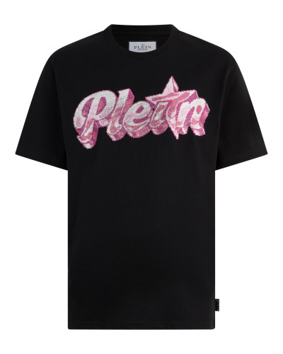 Round Neck T-Shirt Gummy Plein Stones