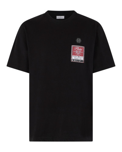 Round Neck T-Shirt Tennis Society Label