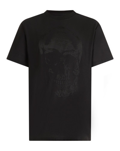 Round Neck T-Shirt Jacquard Skull