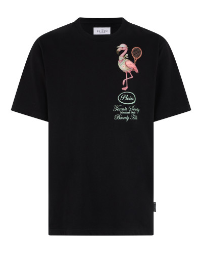 Round Neck T-Shirt Flamingo Tennis Society