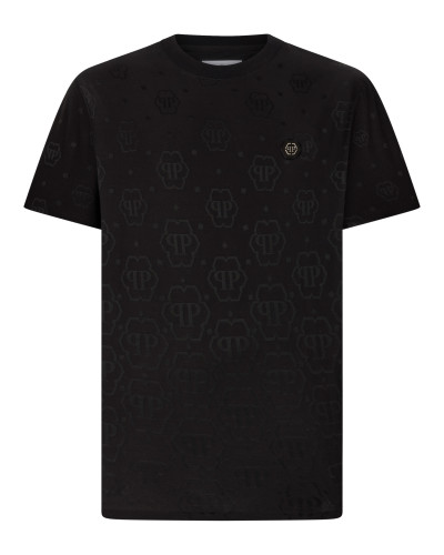 Round Neck T-Shirt Jacquard Tennis Monogram