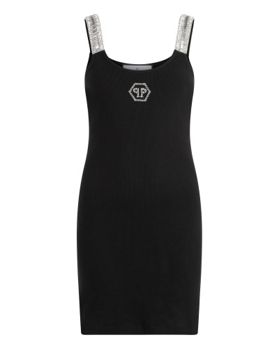 Mini Tank Dress Strass Hexagon