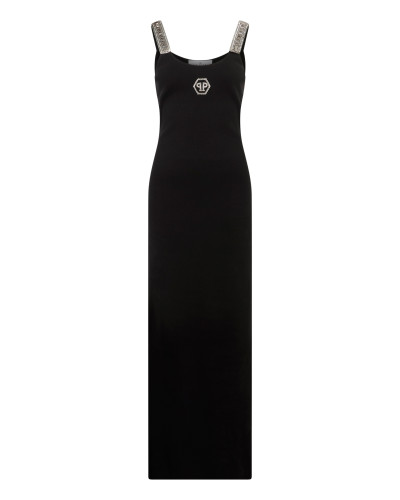 Long Tank Dress Strass Hexagon