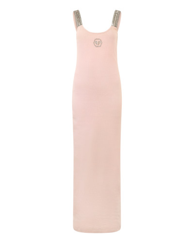 Long Tank Dress Strass Hexagon