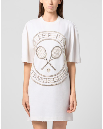 Open Back T-Shirt Mini Dress Tennis Club