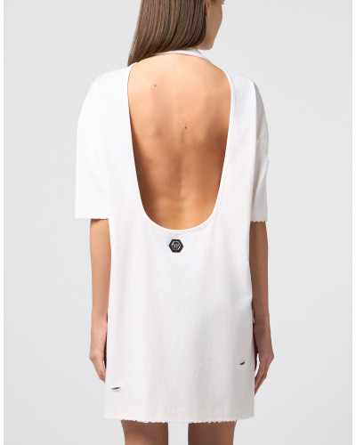 Open Back T-Shirt Mini Dress Tennis Club