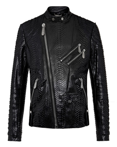 Leather Biker slim fit Luxury Leather Biker slim fit Luxury