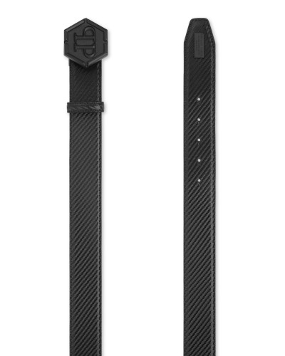 Leather Belt Hexagon