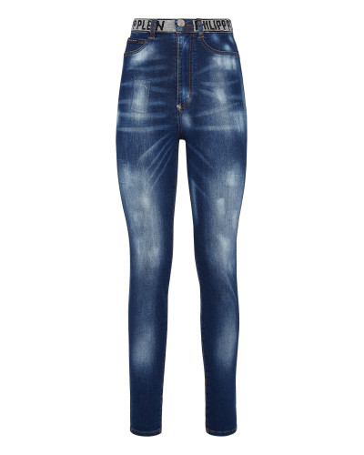 Super High Waist Jegging Stones  Philipp Plein TM with Crystals