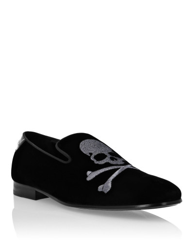 Velvet Loafers Skull